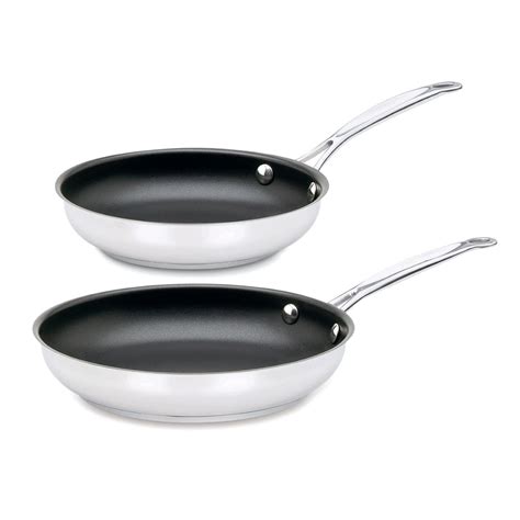 New Classic Stainless Steel Chef Pan Pans Nonstick Non Stick Fry Piece ...