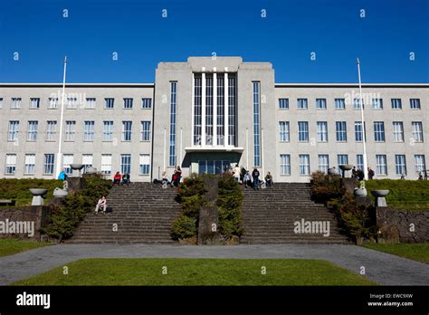 university of iceland main building Reykjavik iceland Stock Photo - Alamy