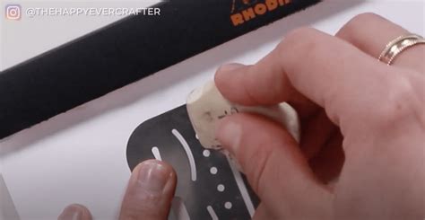 Little-Known Lettering Tool: Eraser Shield - The Happy Ever Crafter