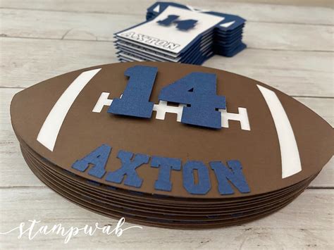 Football Cut-outs Personalized Football Party Football - Etsy