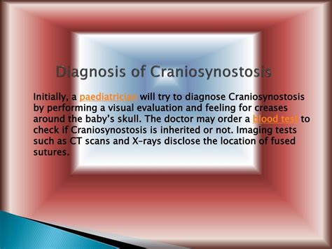 PPT - Craniosynostosis: Types, Causes, Symptoms, Diagnosis and Treatment PowerPoint Presentation ...