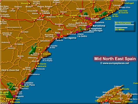 Coastal Map Of Spain | secretmuseum