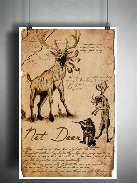 Not Deer Appalachian folklore, SCP legends, creepy horror artwork, myt ...