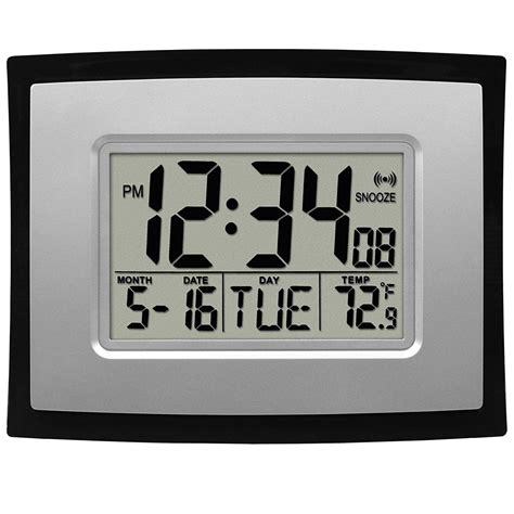 Top 10 Best Digital Wall clocks in 2022 - Reviews - HQReview | Digital wall clock, Atomic wall ...