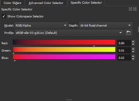 Does Krita have a hex color selector? Where do I find it? - Graphic Design Stack Exchange