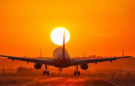 Airplane Sunset Wallpapers - Top Free Airplane Sunset Backgrounds - WallpaperAccess