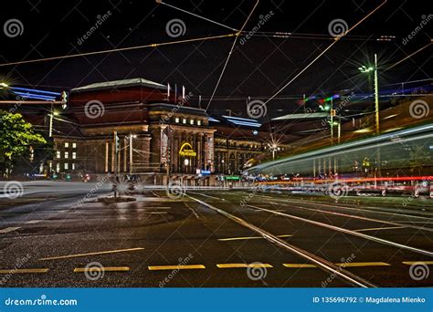 Leipzig by Night, the Main Train Station Editorial Photography - Image of beautiful ...