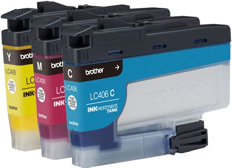 Questions and Answers: Brother LC406 3PK 3-Pack INKvestment Tank Ink Cartridges Cyan/Magenta ...