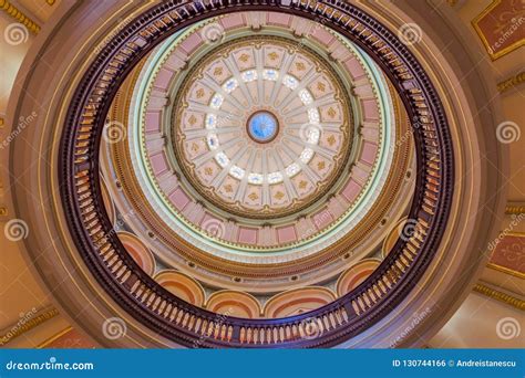 The California State Capitol Inner Dome Stock Photo - Image of landmark ...