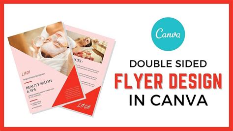 How to create double sided flyer in canva - YouTube