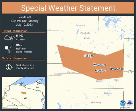 NWS Duluth on Twitter: "A special weather statement has been issued for ...