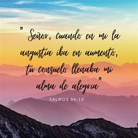 salmos 94:19 | Salmos, Frases para jovenes cristianos, Salmo 94