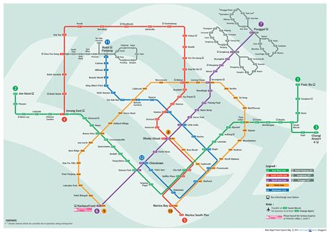 MRT and LRT System Map Good Map | Train map, Singapore map, Map