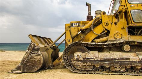 Free Images : asphalt, yellow, caterpillar, bulldozer, power, excavator, strength, powerful ...