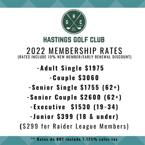 Membership - Hastings Golf Club