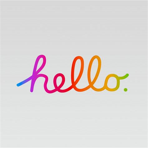 Download Hello Greeting For Apple Devices Wallpaper | Wallpapers.com