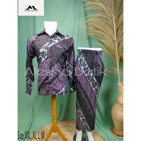 Jual GRAND DESAIN BATIK COUPLE KEBAYA MODERN/ BATIK COUPLE KEKINIAN ...