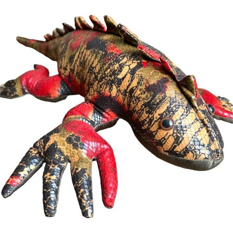 Source Unknown | Art | Rare Large Gila Monster Plush Realistic Shiny Scales Claws Spike 26 L X 2 ...