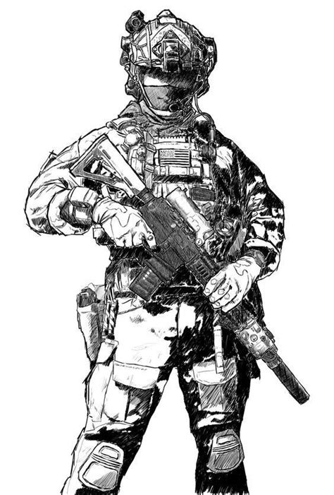 41 Soldier Pencil Drawing Ideas | Military drawings, Combat art, Soldier drawing