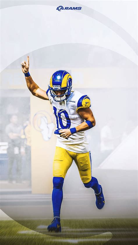 Download Cooper Kupp NFL LA Rams Number 1 Wallpaper | Wallpapers.com