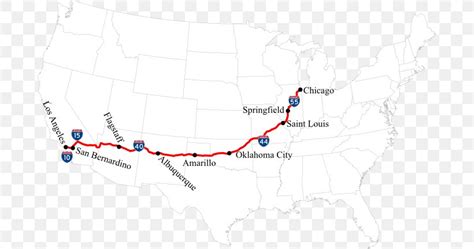 U.S. Route 66 City Map Road US Numbered Highways, PNG, 689x432px, Us ...