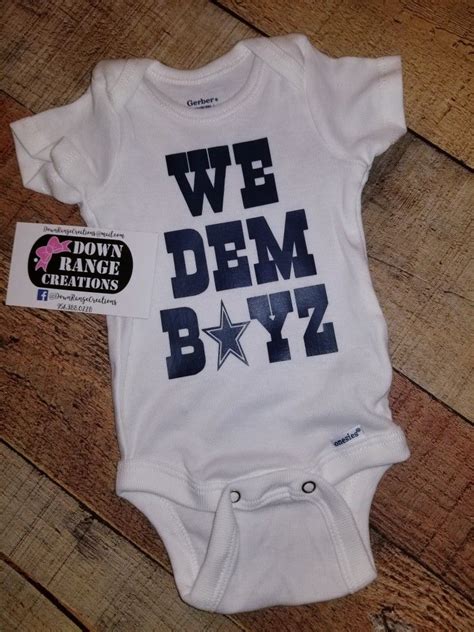 Newborn onesie baby Dallas cowboys fans. Www.downrangecreations.com ...