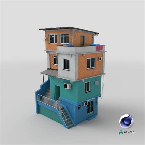 Favela House New 3D Model $89 - .gltf .obj .max .upk .unitypackage .c4d ...