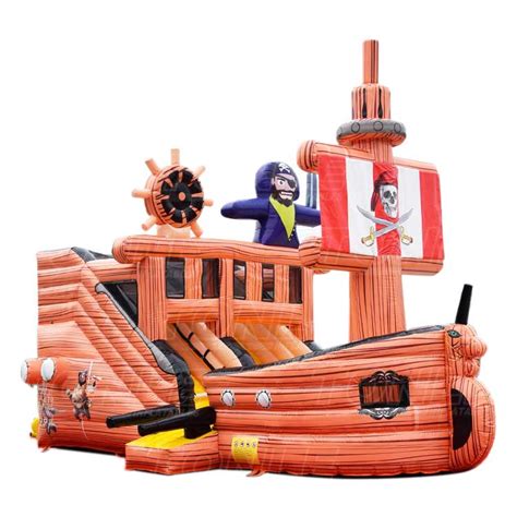 inflatable pirate ship slide