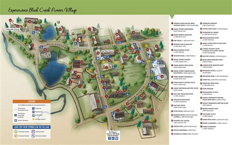 Map of Black Creek Pioneer Village | Village map, Pioneer village ...