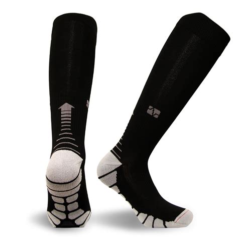 Vitalsox Italy Patented Silver Infused Antibacterial Compression Socks VT1211,Large,Black ...