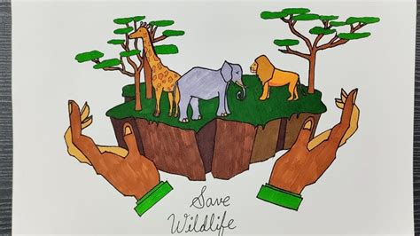 Wildlife Day, Save Wildlife, World Wild Life, Poster Drawing, A Day In Life, Zelda Characters ...