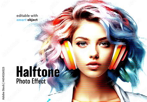 Halftone Color Effect Stock Template | Adobe Stock