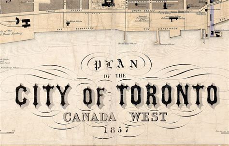 Old Map of Toronto Ontario Canada 1857 Vintage Map Wall Map Print - VINTAGE MAPS AND PRINTS