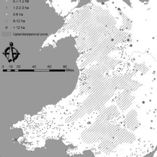 Distribution of late Bronze Age and Iron Age 'hillforts' in Wales ...