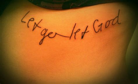 Tattoo Let Go Let God