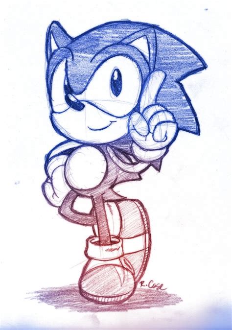 Classic Sonic sketch by rongs1234 on DeviantArt in 2024 | Classic sonic ...