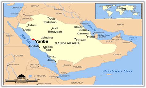 Where Is Jubail In Saudi Arabia Map - mahines