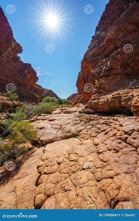 Hiking in Kings Canyon in the Sun, Watarrka National Park, Northern Territory, Australia 2 Stock ...