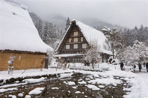 Shirakawa-go,Shirakawa Village,in the Winter,World Heritage Site Stock Image - Image of ...