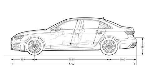 2018 Audi A4 Length