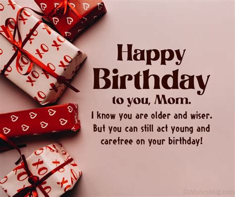 Happy Birthday Thoughts For Mom