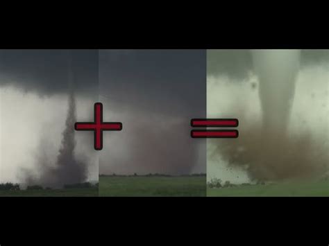 Two Tornadoes MERGE and Form BIGGER TORNADO - YouTube