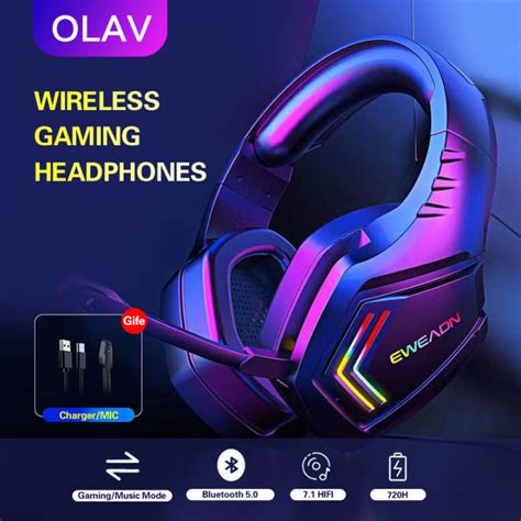 OLAV Wireless Bluetooth 5.0 Headphone TWS 9D Sound Stereo Gaming ...