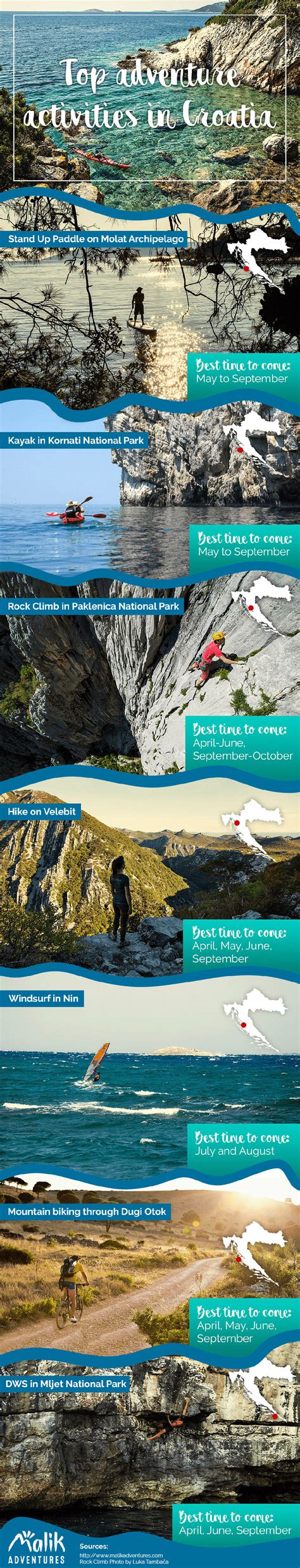 Top adventure activities in Croatia - Malik Adventures