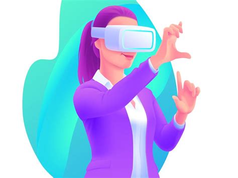 VR Headset Illustration | Interactive web design, Web design inspiration, Mobile web design