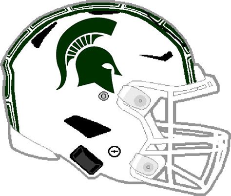 Michigan State 2023 white speedflex helmet by Chenglor55 on DeviantArt