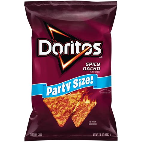 Buy Doritos, Spicy Nacho Flavored Tortilla Chips, Party Size, 15 oz Bag Online at Lowest Price ...