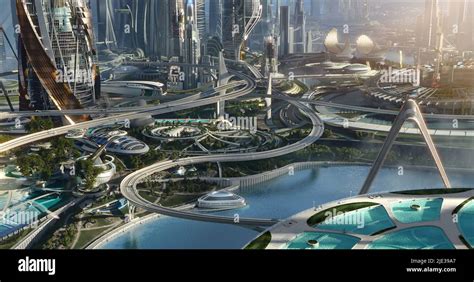 FUTURISTIC CITY, TOMORROWLAND, 2015 Stock Photo - Alamy