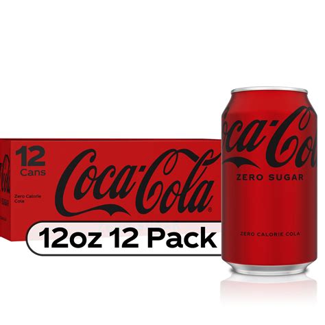 Coca-Cola Zero Sugar Soda Pop, 12 fl oz, 12 Pack Cans - Walmart.com