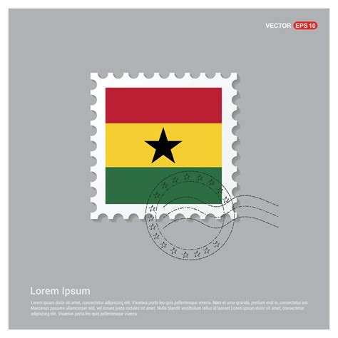 Ghana flag design vector 13305462 Vector Art at Vecteezy